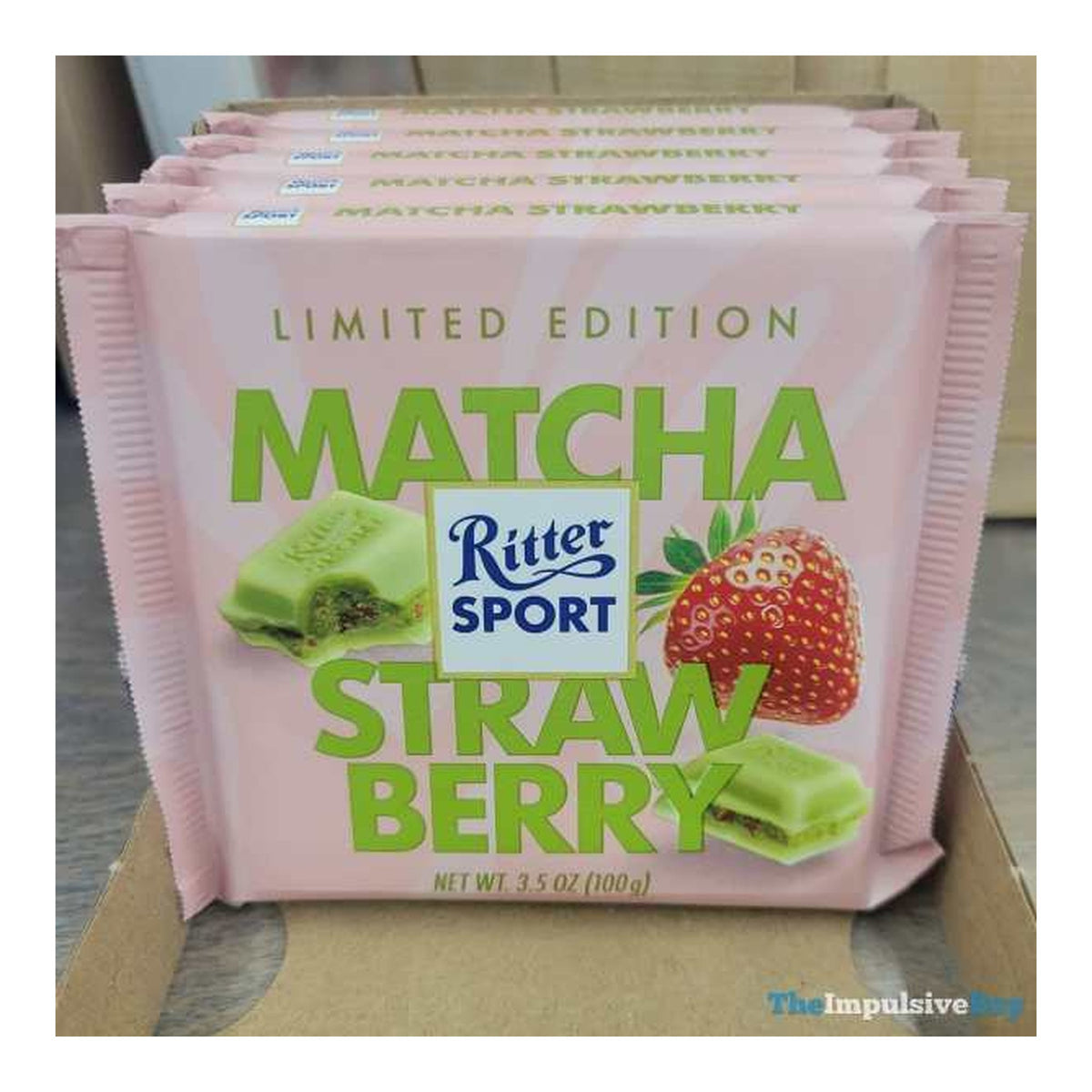World Market | Ritter Sport Matcha Strawberry Chocolate Bar