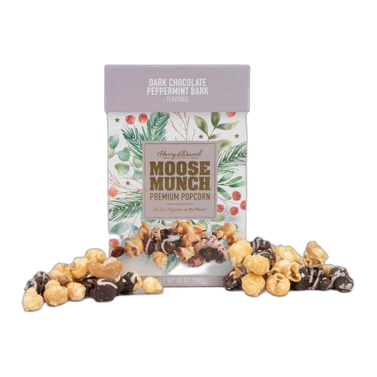 World Market | Harry & David Dark Chocolate Peppermint Bark Moose Munch Popcorn
