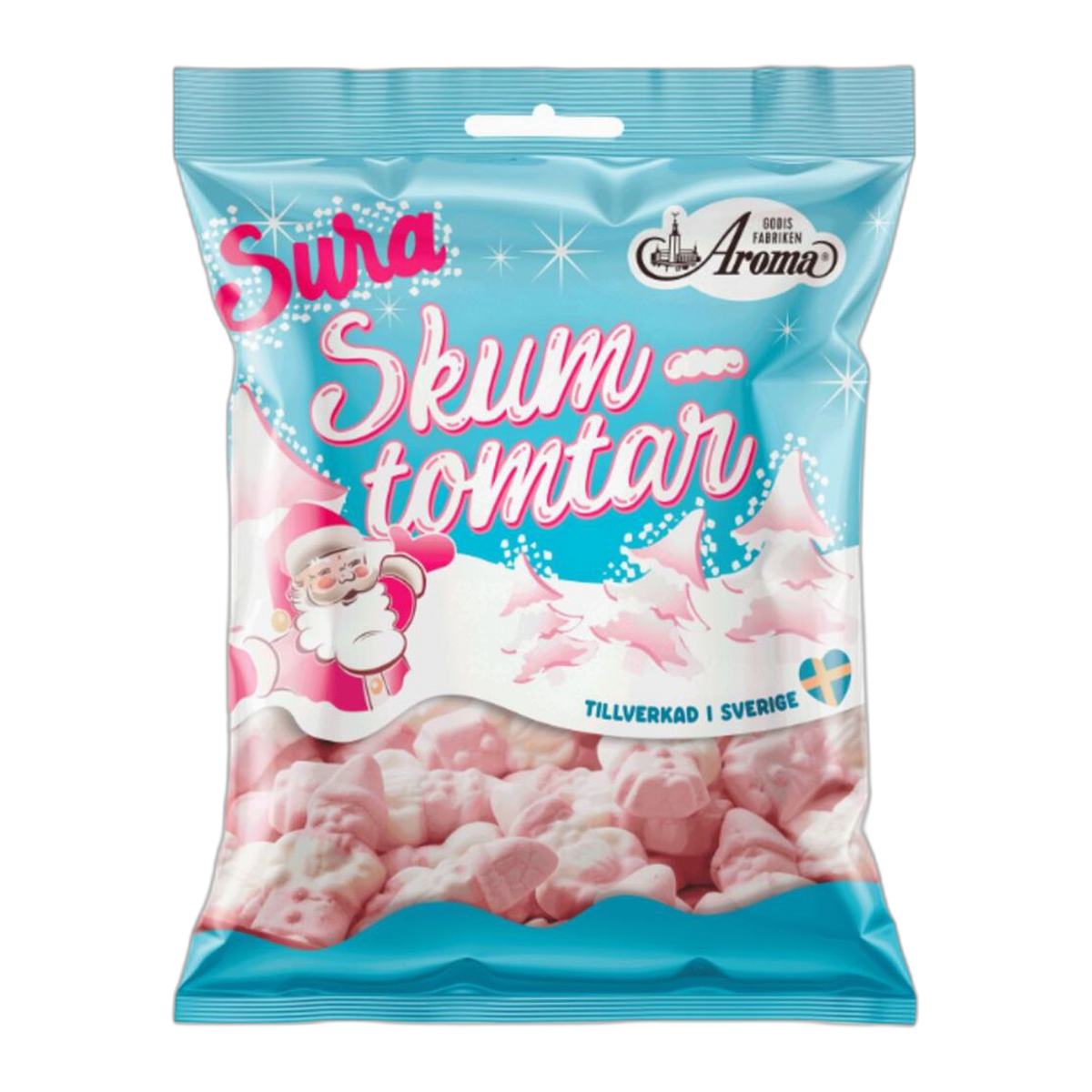 World Market | Aroma Sura Skum-tomtar Sour Santa Swedish Gummy Candy