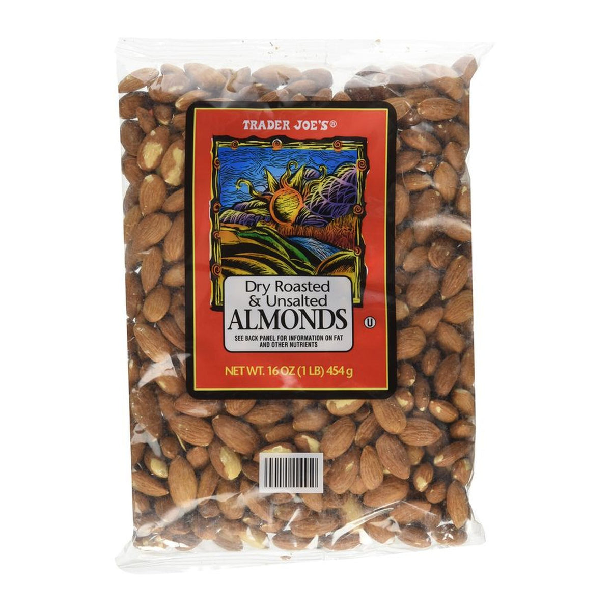 Trader Joe's | Dry Roasted & Unsalted Almonds - 16 oz