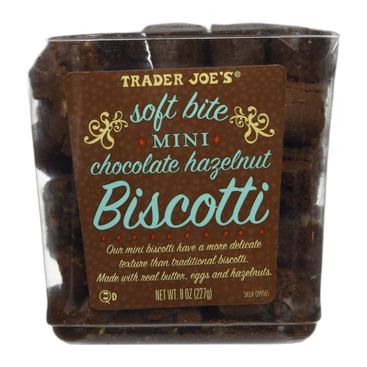 Trader Joe's | Soft Bite Mini Chocolate Hazelnut Biscotti - 9 oz