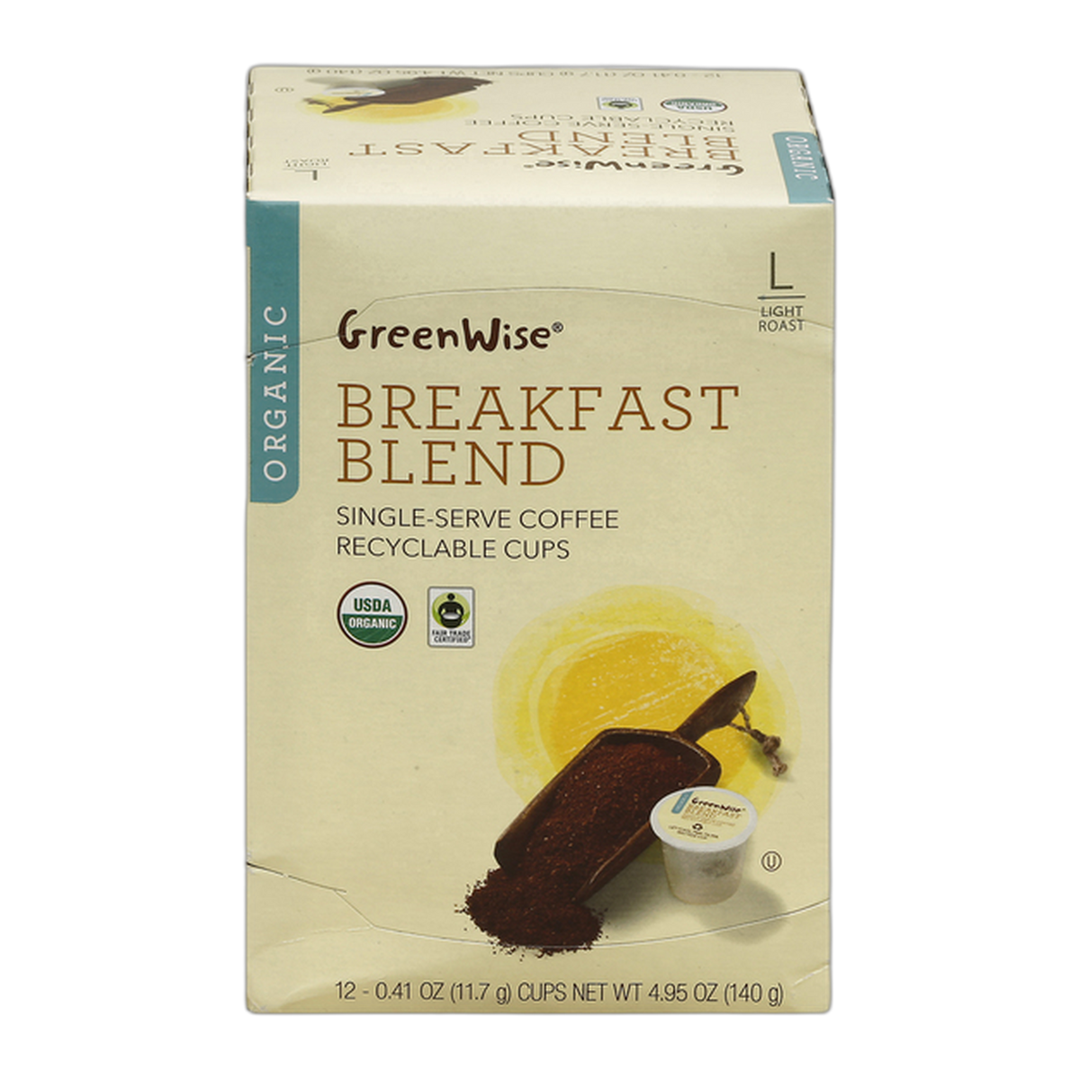 Publix | GreenWise Organic Breakfast Blend Single-Serve Coffee Cups - 12 ct