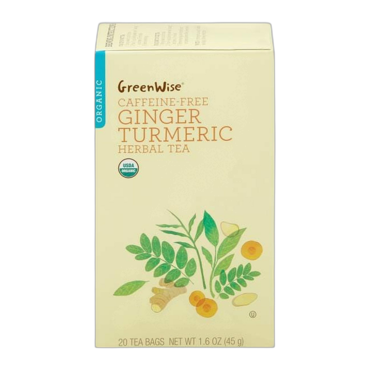 Publix | GreenWise Organic Ginger Turmeric Herbal Tea - 20 ct