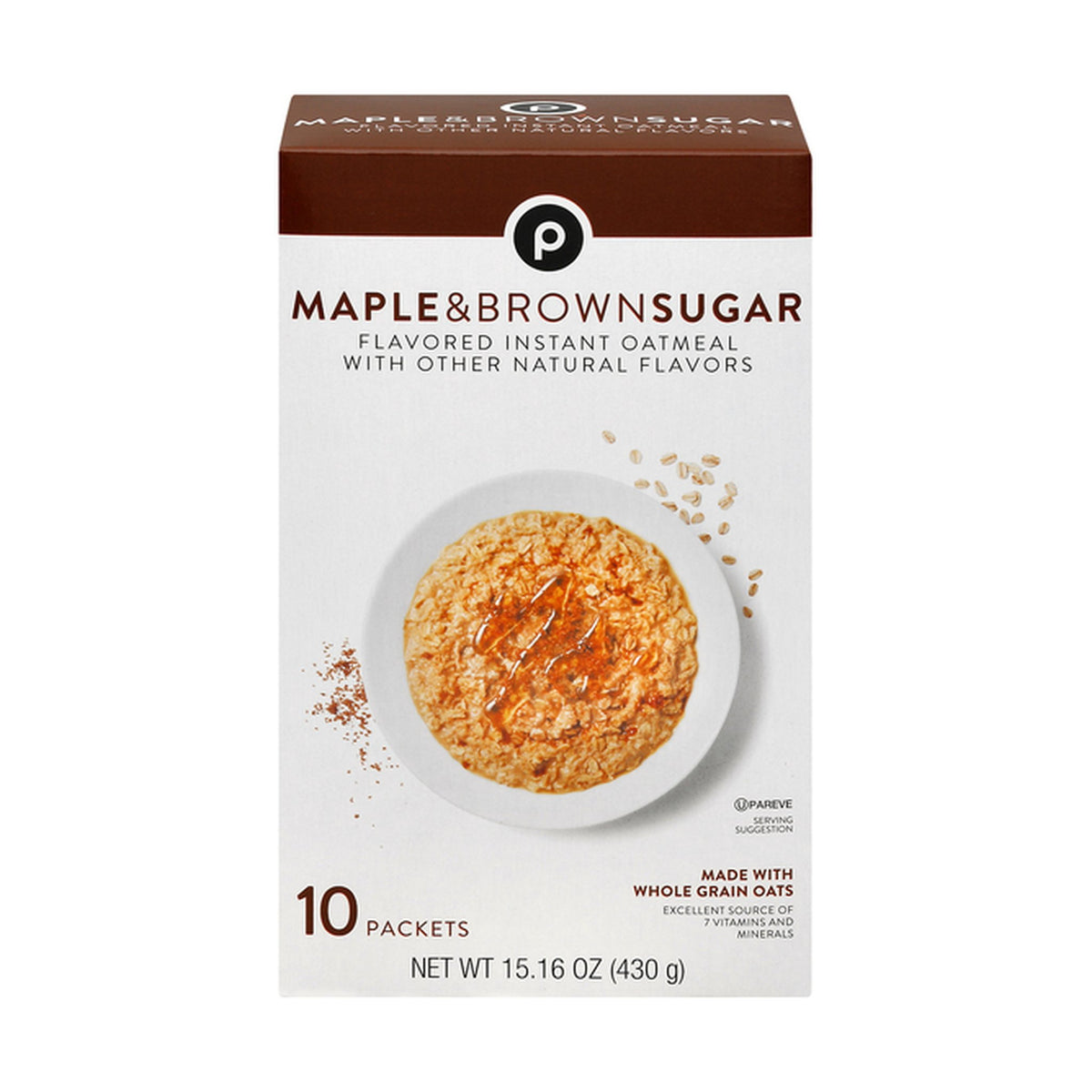 Publix | Instant Oatmeal, Maple & Brown Sugar - 15.1 oz
