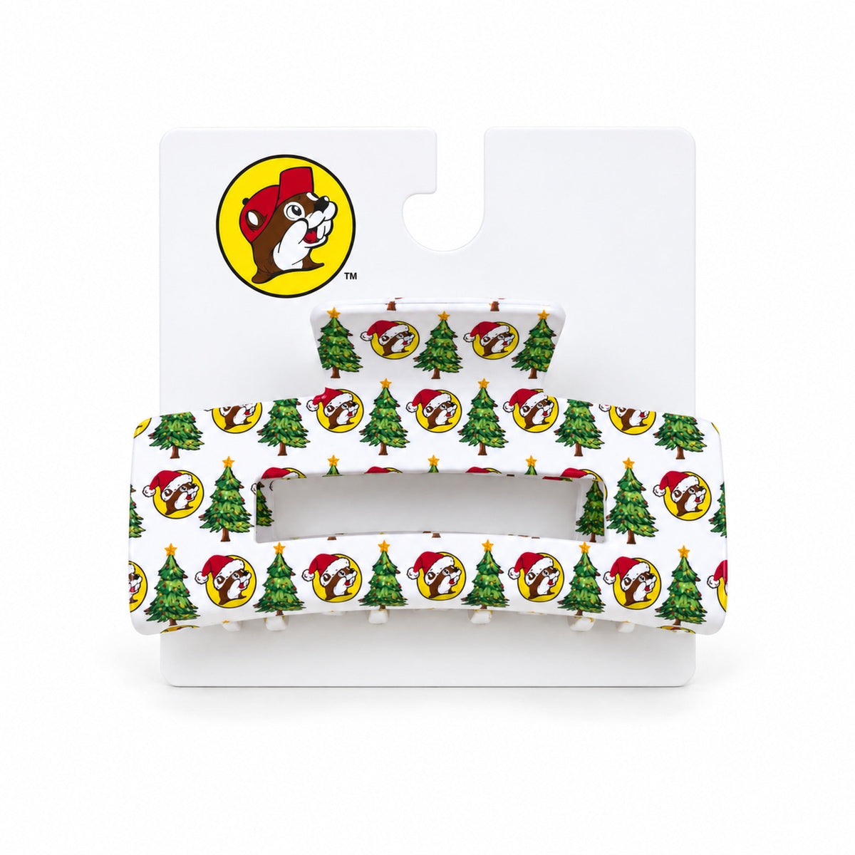 Buc-ee's | Christmas Hair Claw - White
