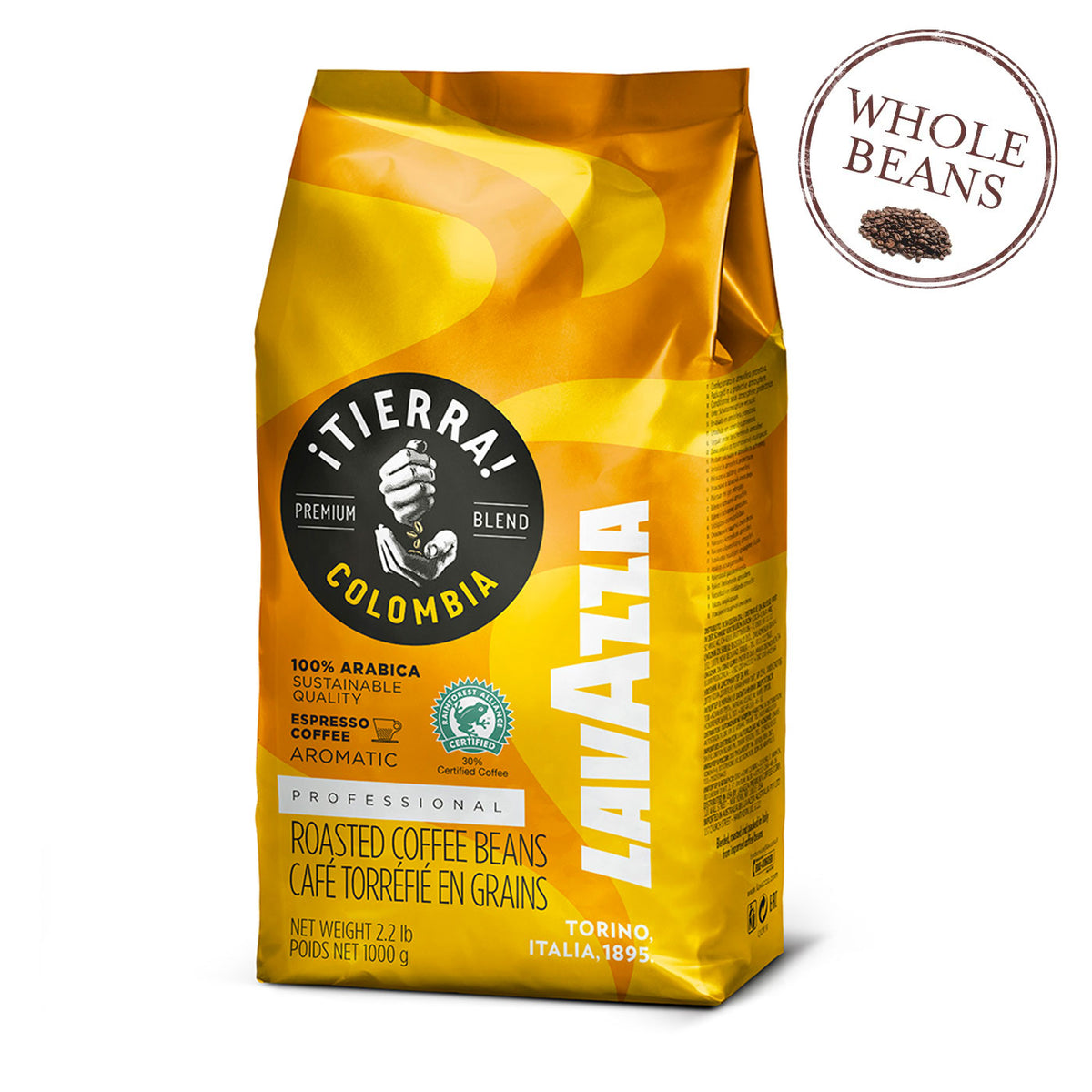 Lavazza Tierra! Colombia 100% Arabica Whole Coffee Beans 35.2 oz