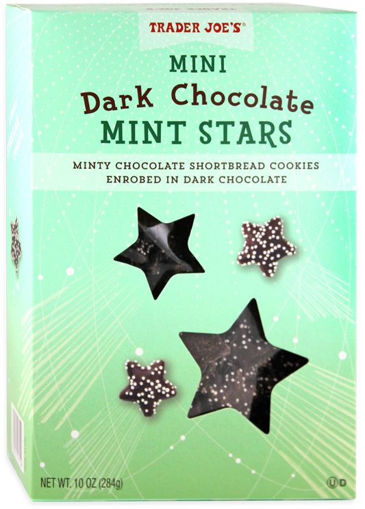 Mini Dark Chocolate Mint Stars