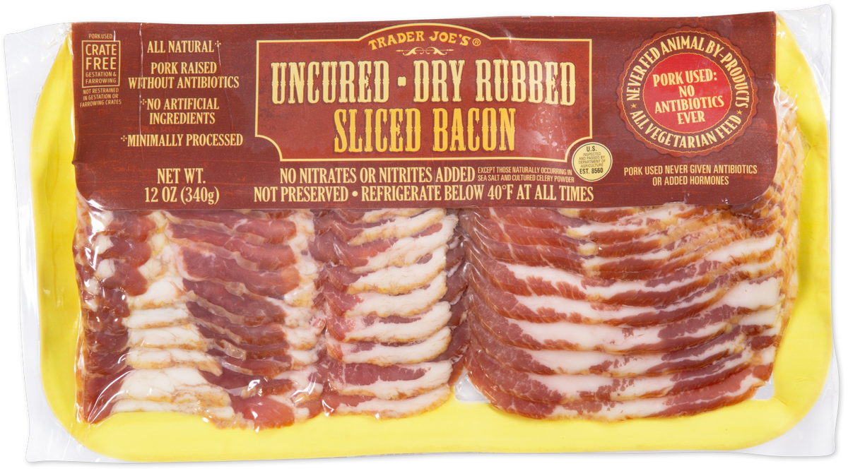 Uncured Dry Rubbed Sliced Bacon