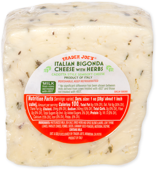 Italian Bigonda Cheese with Herbs