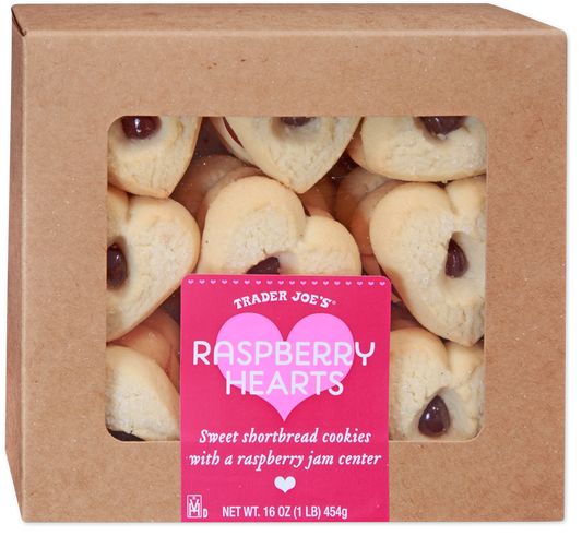 Raspberry Hearts Cookies