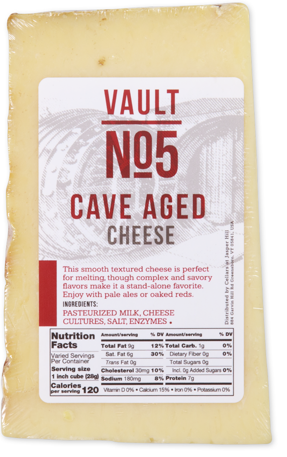 Jasper Hill Vault No 5 Cave Aged Cheese