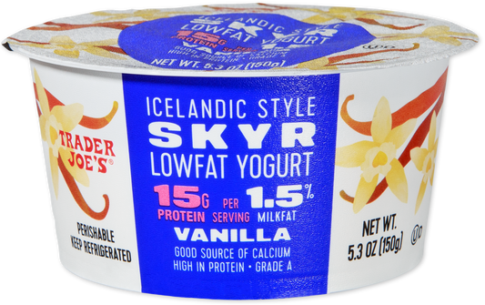 Icelandic Style Skyr Lowfat Vanilla Yogurt