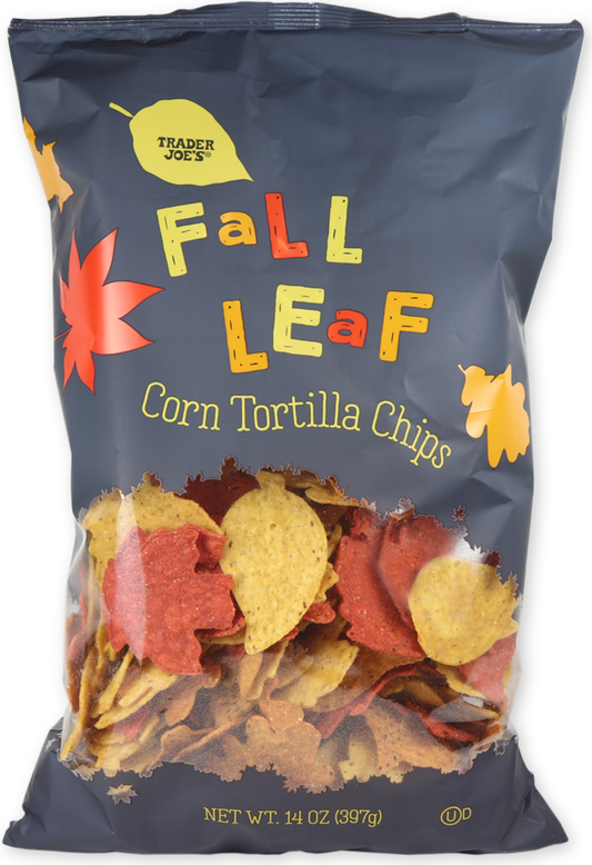 Fall Leaf Corn Tortilla Chips
