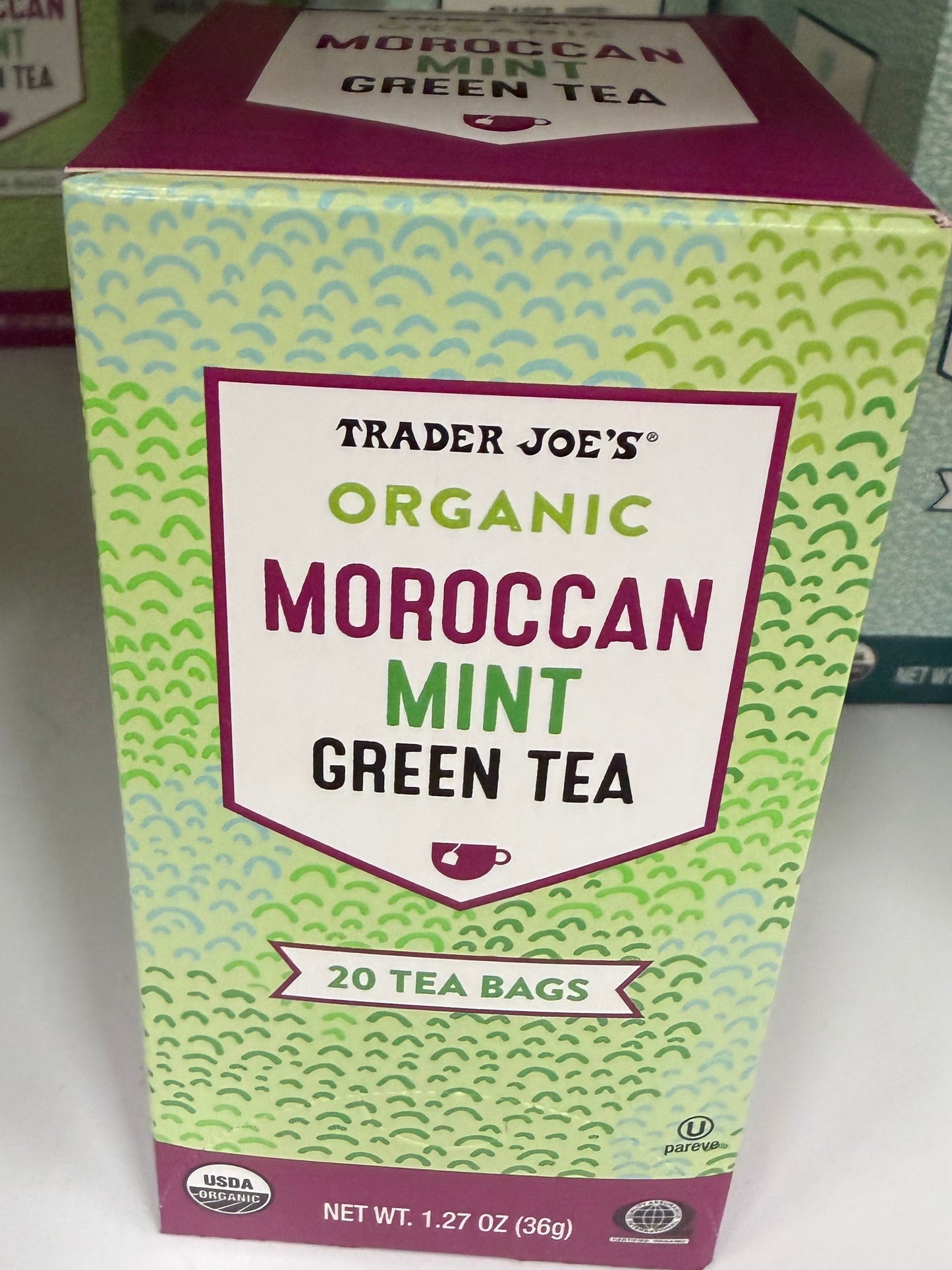 ORGANIC MOROCCAN
MINT GREEN TEA