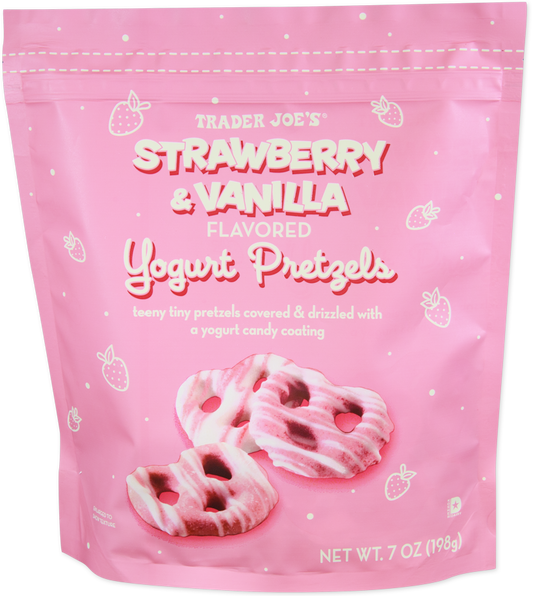 Strawberry Vanilla Yogurt Pretzels