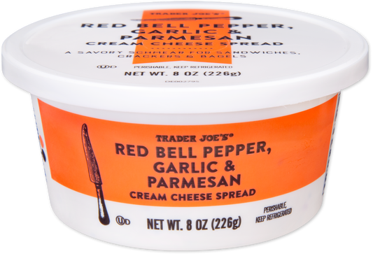 Red Bell Pepper, Garlic & Parmesan Cream Cheese Spread