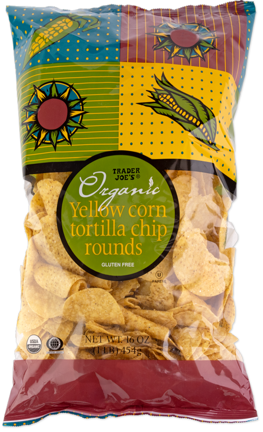 Organic Yellow Corn Tortilla Chip Rounds