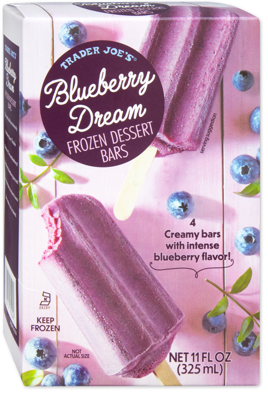 Blueberry Dream Frozen Dessert Bars