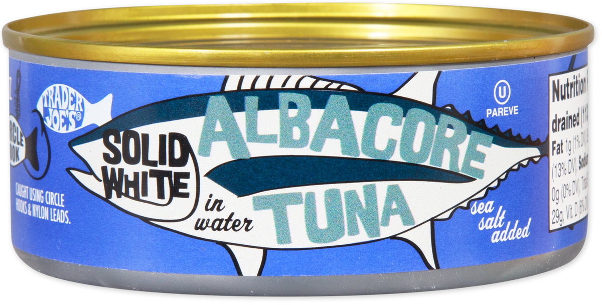 Solid White Albacore Tuna in Water Sea Salt Added