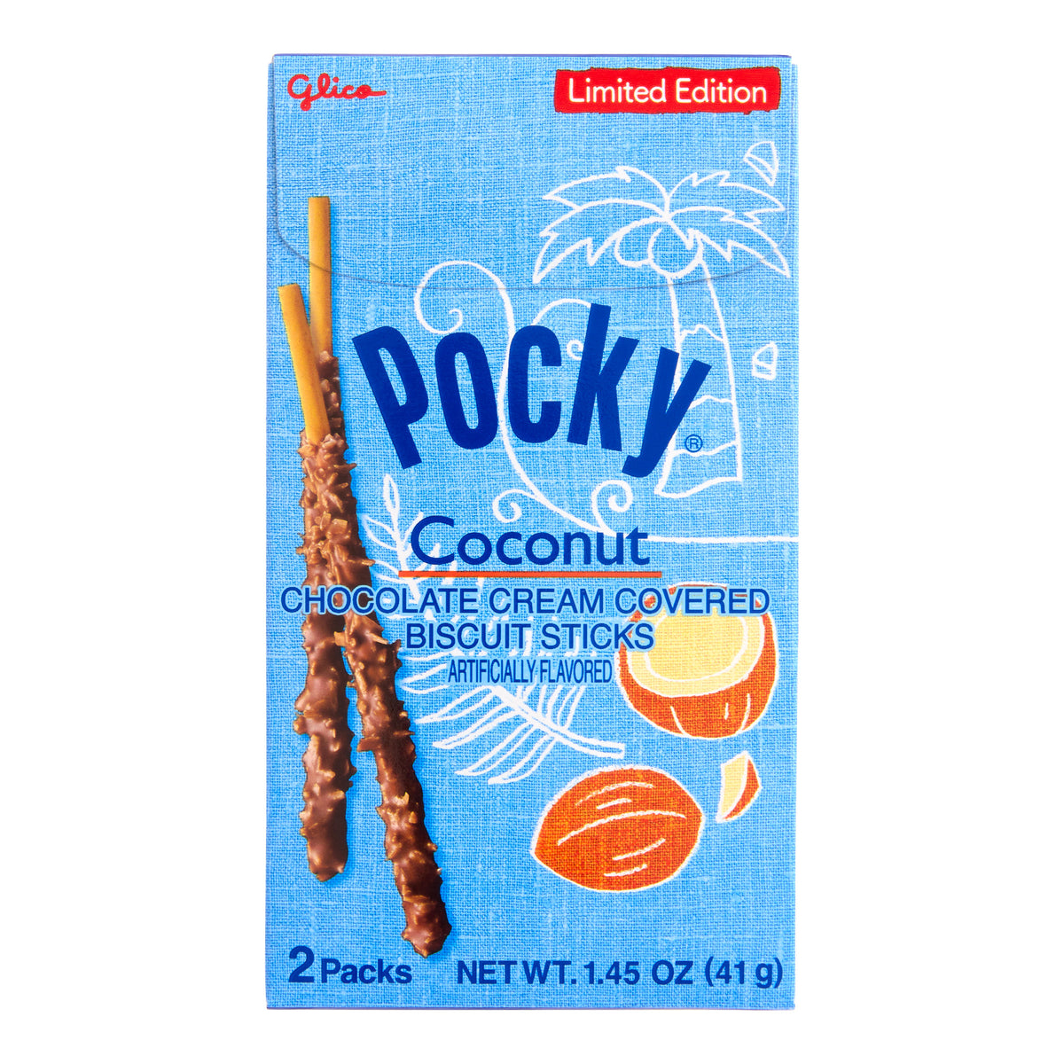 Pocky Chocolate Coconut Biscuit Sticks