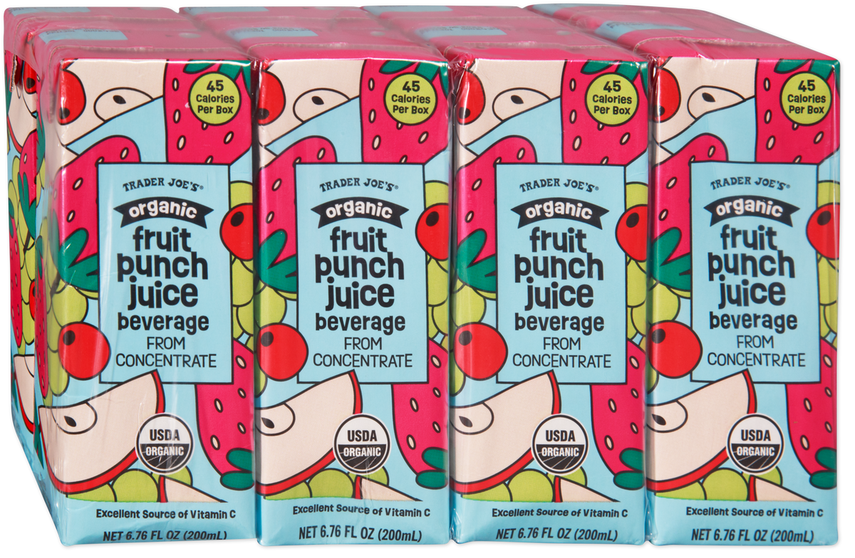 Organic Fruit Punch Juice Beverage