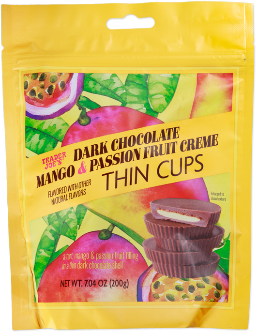 Dark Chocolate Mango & Passion Fruit Creme Thin Cups