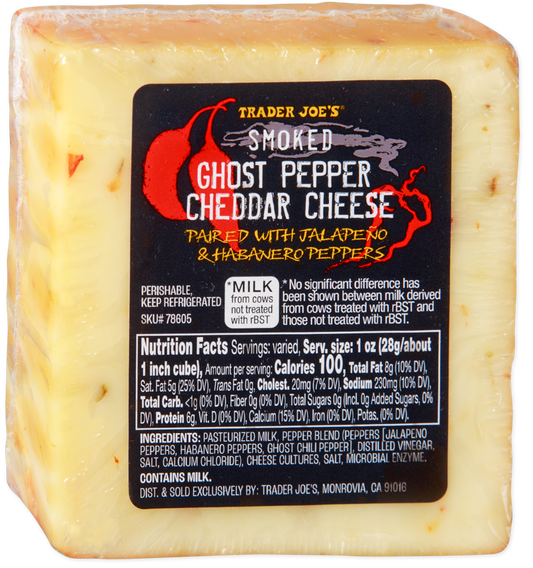 Smoked Ghost Pepper Cheddar Cheese