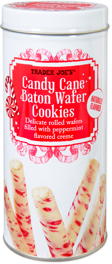 Candy Cane Baton Wafer Cookies