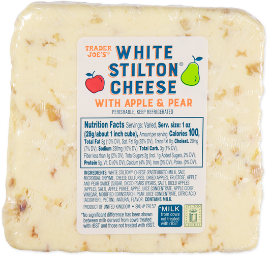 White Stilton Cheese with Apple & Pear