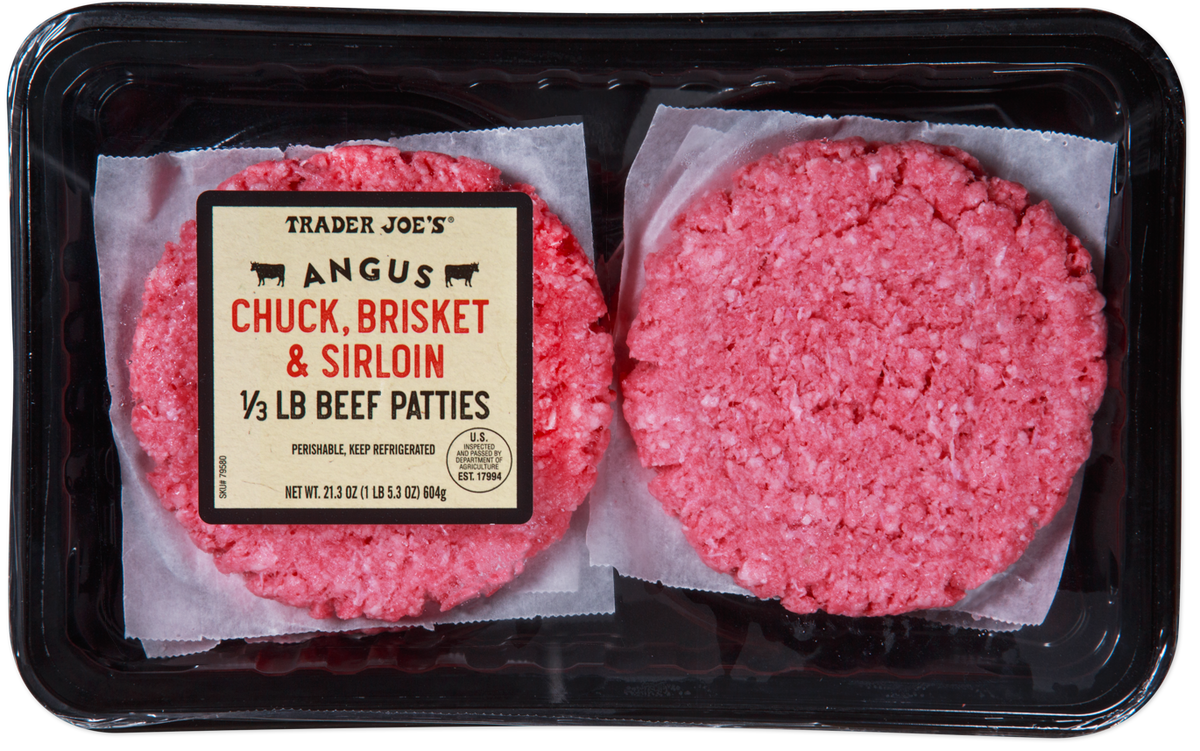 Angus Chuck, Brisket & Sirloin Beef Patties