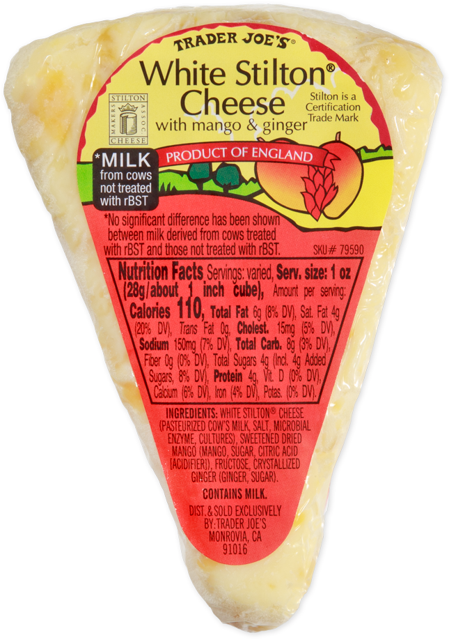 White Stilton Cheese with Mango & Ginger