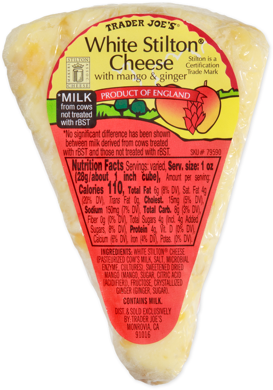 White Stilton Cheese with Mango & Ginger
