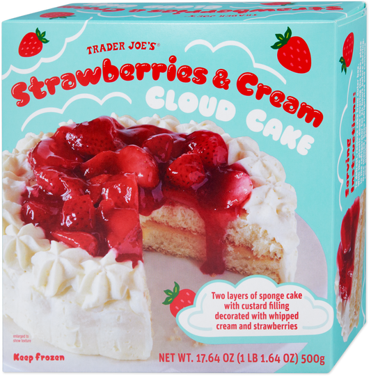 Strawberries & Cream Cloud Cake