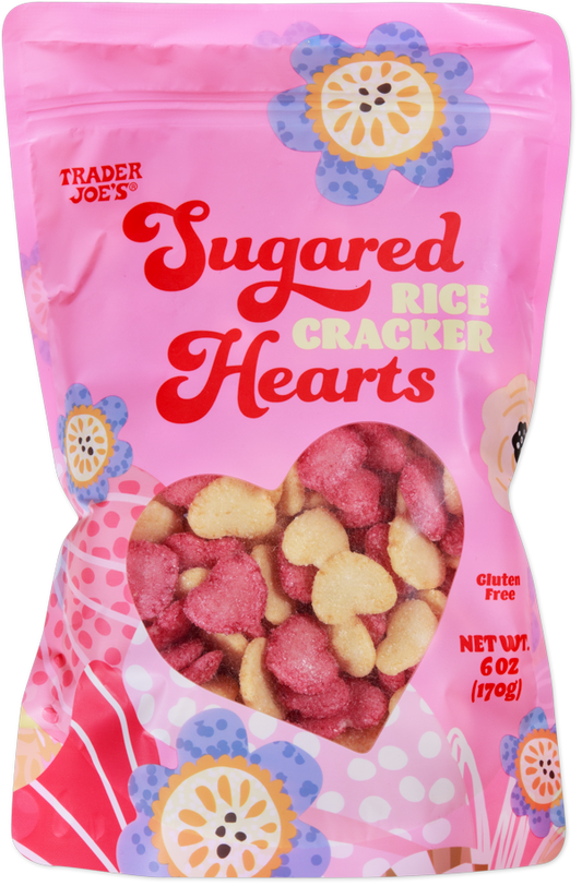 Sugared Rice Cracker Hearts