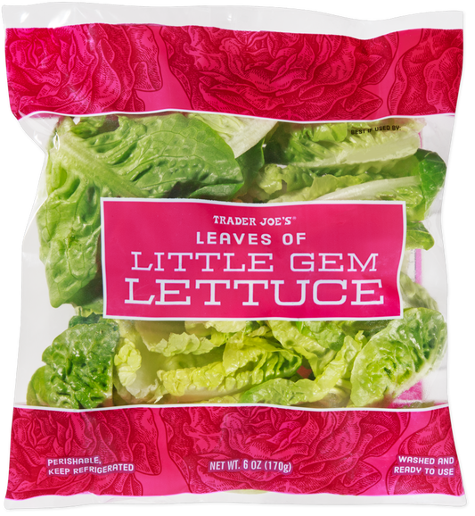 Leaves of Little Gem Lettuce