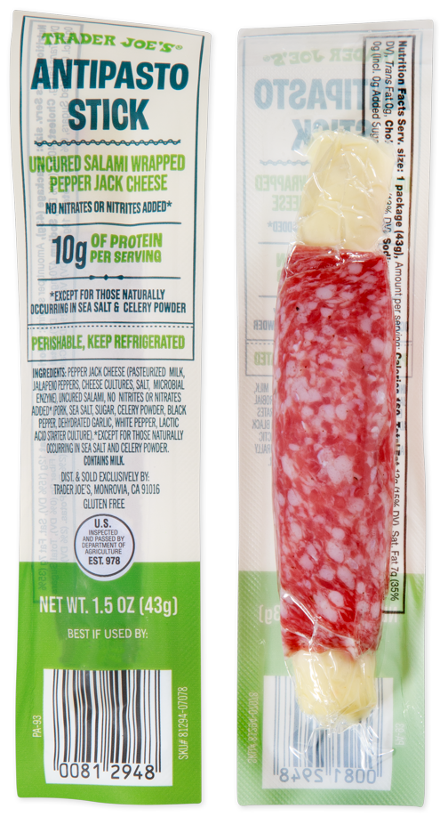 Antipasto Stick Salami & Pepper Jack Cheese