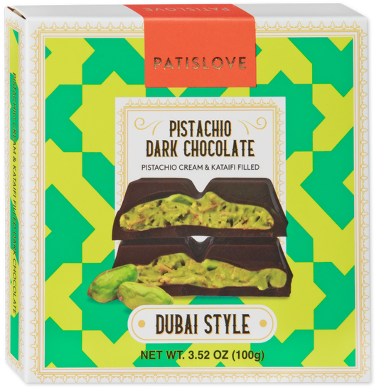 Patislove® Pistachio Dark Chocolate Dubai Style