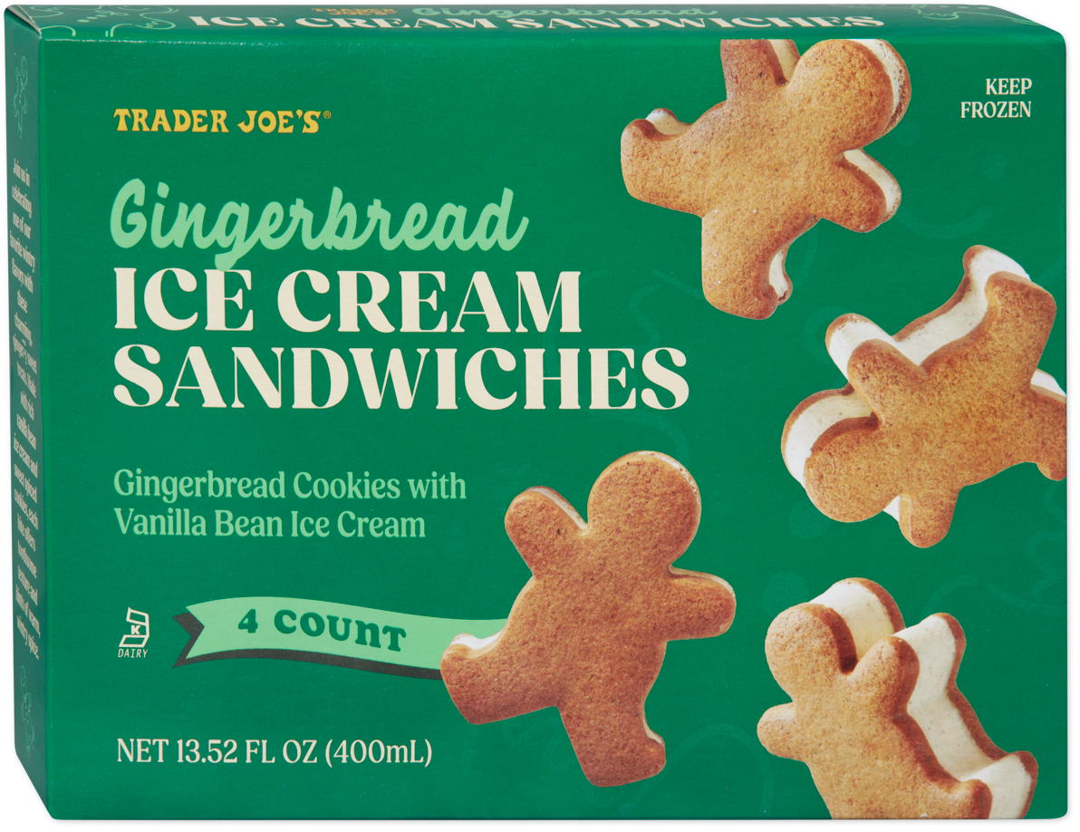 Gingerbread Ice Cream Sandwiches