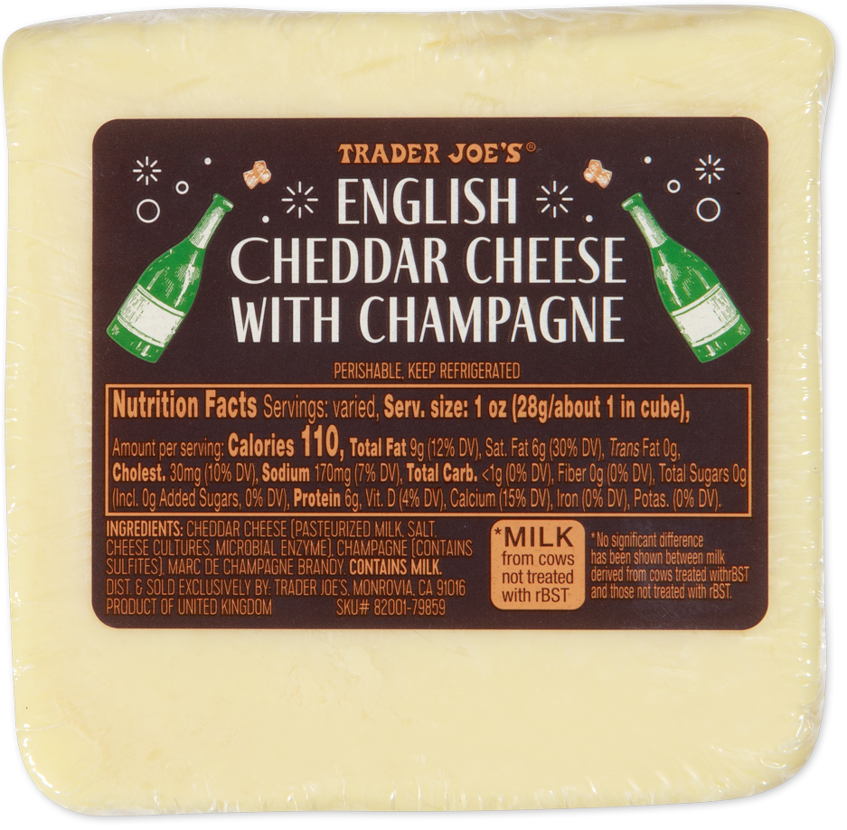 English Cheddar Cheese with Champagne