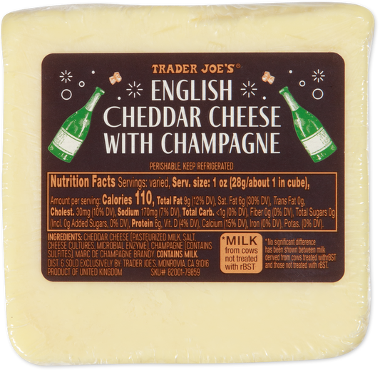 English Cheddar Cheese with Champagne