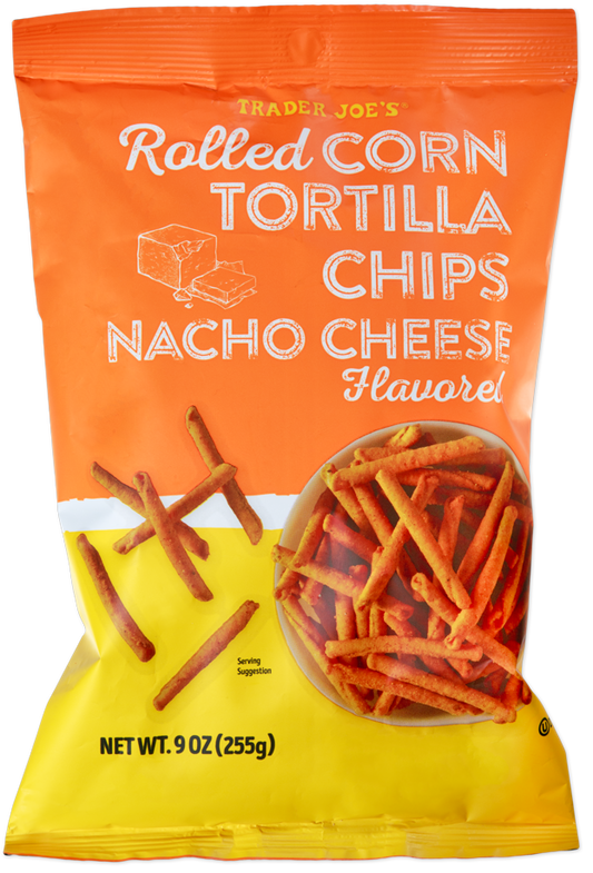 Nacho Cheese Flavored Rolled Corn Tortilla Chips