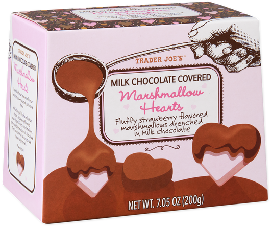 Milk Chocolate Covered Marshmallow Hearts