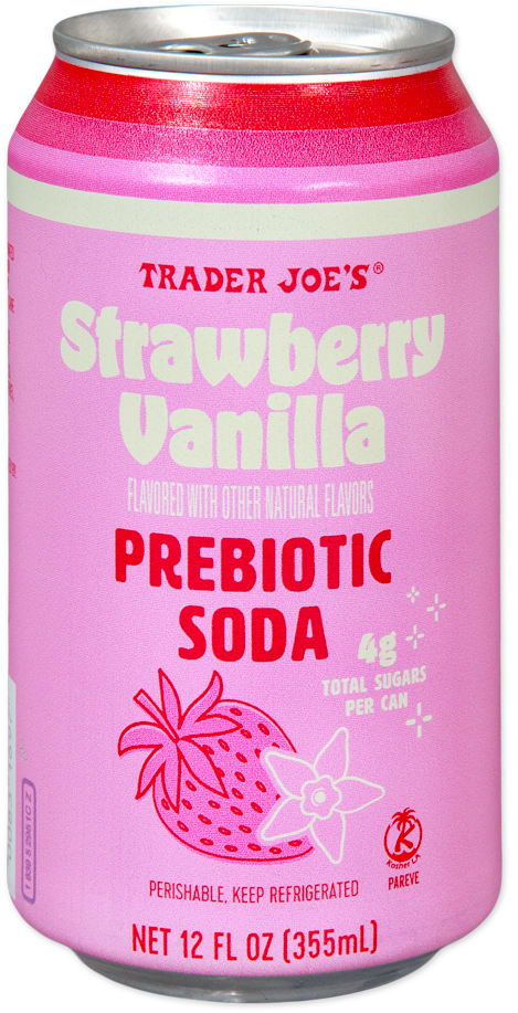 Strawberry Vanilla Prebiotic Soda
