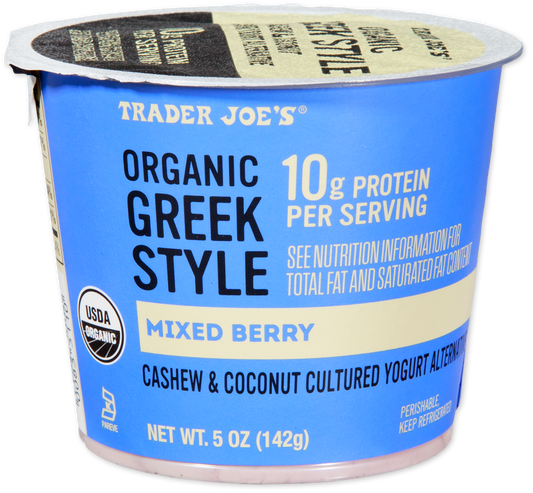 Mixed Berry Organic Greek Style Cashew & Coconut Cultured Yogurt Alternative