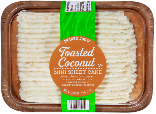 Toasted Coconut Mini Sheet Cake