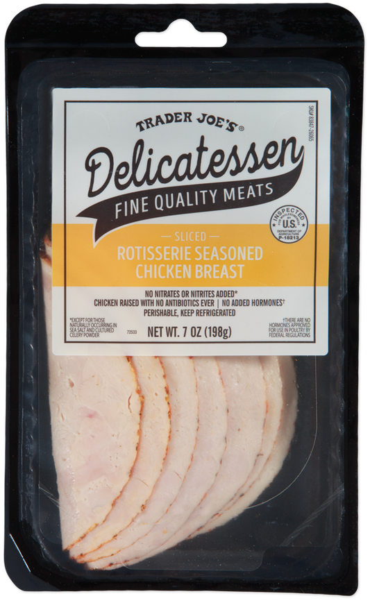 Sliced Rotisserie Seasoned Chicken Breast