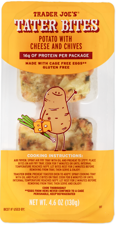 TATER BITES POTATO WITH CHEESE AND CHIVES