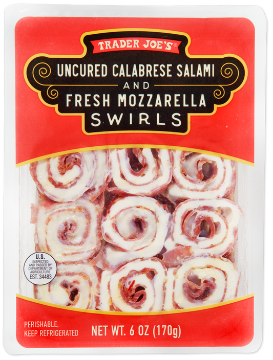 Uncured Calabrese Salami and Fresh Mozzarella Swirls
