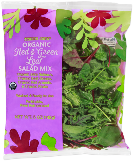 Organic Red & Green Leaf Salad Mix