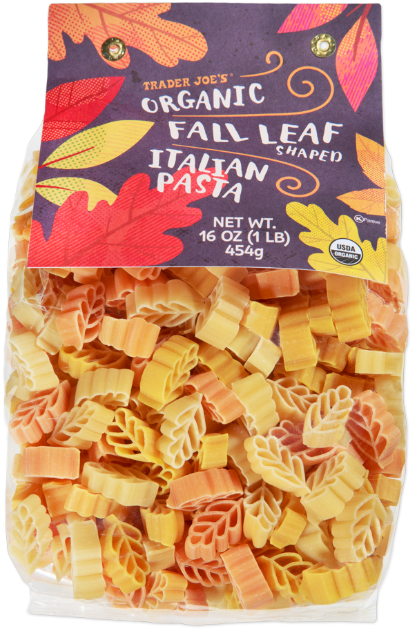 Organic Fall Leaf Shaped Italian Pasta